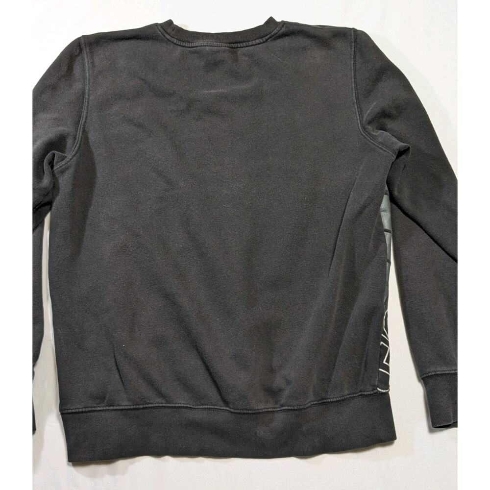 The North Face Men’s Sweatshirt Medium Black Graphic Logo Crewneck Pullover - Picture 2 of 10